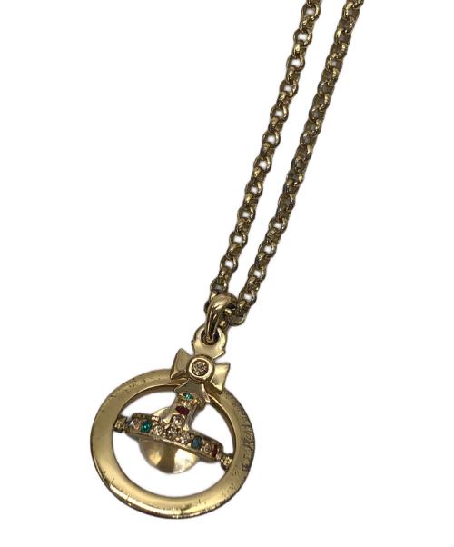 Vivienne Westwood（ヴィヴィアンウエストウッド）Vivienne Westwood (ヴィヴィアンウエストウッド) タイニーオーブペンダントネックレス ゴールドの古着・服飾アイテム