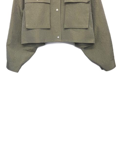 Ameri（アメリ）Ameri (アメリ) EMBOSS SHORT ARMY LIKE JACKET グリーン サイズ:FREEの古着・服飾アイテム