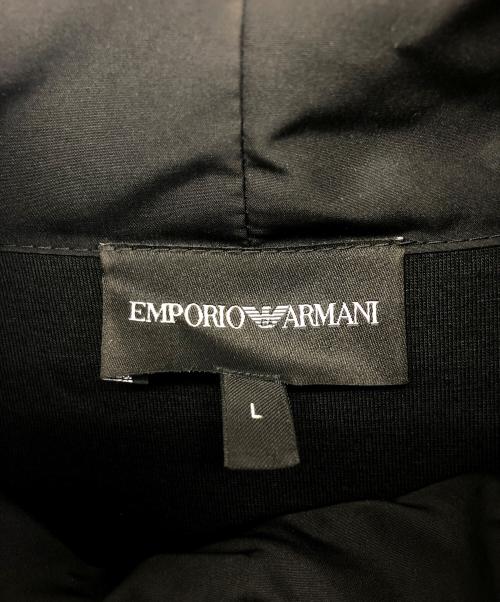 EMPORIO ARMANI（エンポリオ アルマーニ）EMPORIO ARMANI (エンポリオアルマーニ) プルオーバージャケット ブラック サイズ:Lの古着・服飾アイテム