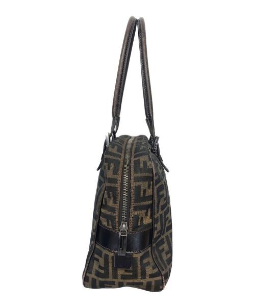 FENDI（フェンディ）FENDI (フェンディ) ズッカ　ハンドバッグ ブラウンの古着・服飾アイテム