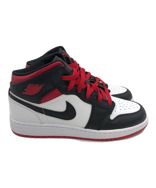 NIKE（ナイキ）NIKE (ナイキ) AIR JORDAN1　エアジョーダン1 ミッド ジムレッド ブラック×レッド サイズ:24.5cmの古着・服飾アイテム