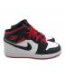 中古・古着 NIKE (ナイキ) AIR JORDAN1　エアジョーダン1 ミッド ジムレッド ブラック×レッド サイズ:24.5cm：12000円