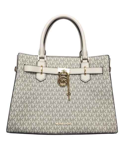 MICHAEL KORS（マイケル・コース）MICHAEL KORS (マイケルコース) HAMILTON ハンドバッグ アイボリーの古着・服飾アイテム