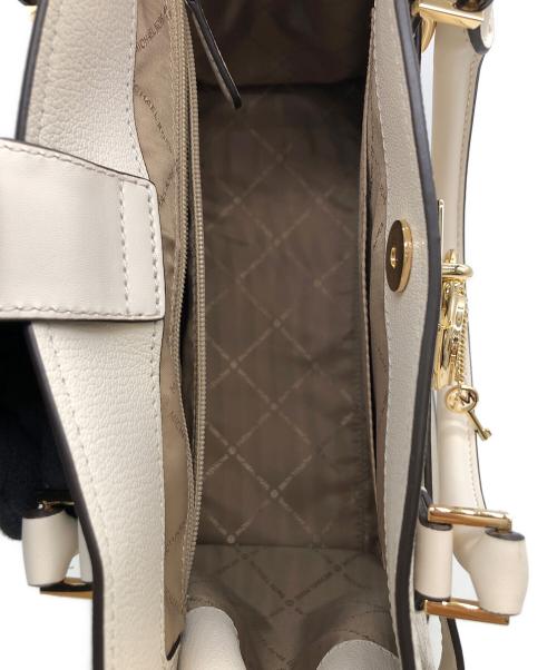 MICHAEL KORS（マイケル・コース）MICHAEL KORS (マイケルコース) HAMILTON ハンドバッグ アイボリーの古着・服飾アイテム