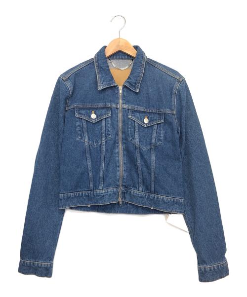 BALENCIAGA（バレンシアガ）BALENCIAGA (バレンシアガ)  Zip Up Denim Jacket ジップアップデニムジャケット インディゴ サイズ:48の古着・服飾アイテム