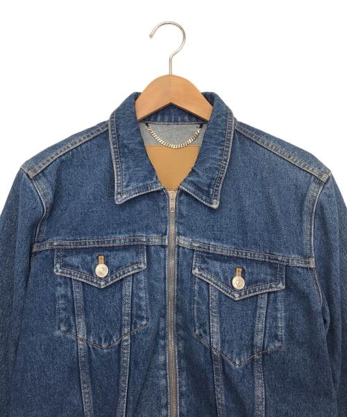 BALENCIAGA（バレンシアガ）BALENCIAGA (バレンシアガ)  Zip Up Denim Jacket ジップアップデニムジャケット インディゴ サイズ:48の古着・服飾アイテム