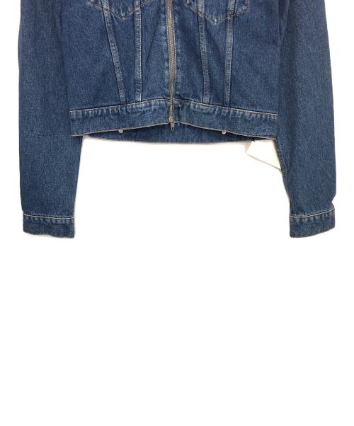 BALENCIAGA（バレンシアガ）BALENCIAGA (バレンシアガ)  Zip Up Denim Jacket ジップアップデニムジャケット インディゴ サイズ:48の古着・服飾アイテム