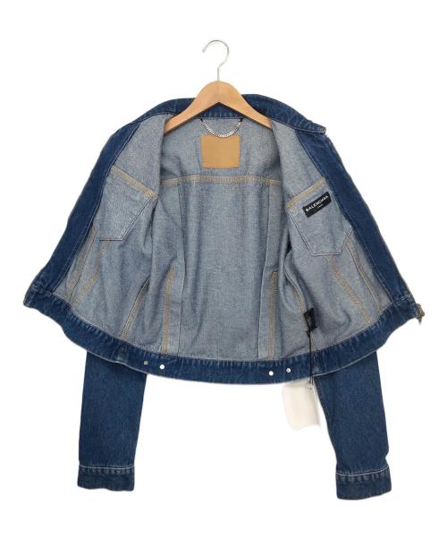 BALENCIAGA（バレンシアガ）BALENCIAGA (バレンシアガ)  Zip Up Denim Jacket ジップアップデニムジャケット インディゴ サイズ:48の古着・服飾アイテム