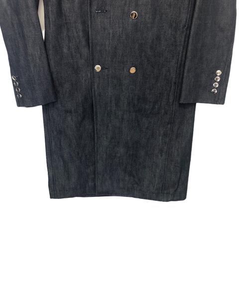 Clothsurgeon（クロスサージョン）Clothsurgeon (クロスサージョン) デニムダブルブレステッドコート　47CNCO41 インディゴ サイズ:Sの古着・服飾アイテム