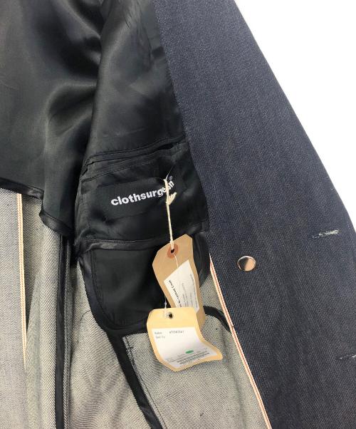 Clothsurgeon（クロスサージョン）Clothsurgeon (クロスサージョン) デニムダブルブレステッドコート　47CNCO41 インディゴ サイズ:Sの古着・服飾アイテム