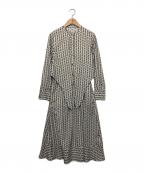 UNTITLEDアンタイトル）の古着「長袖ワンピース」｜ベージュ