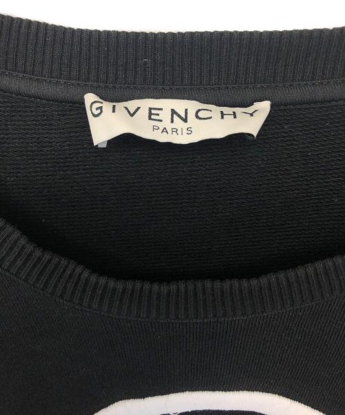 GIVENCHY（ジバンシィ）GIVENCHY (ジバンシィ) ロゴエンブロイダリースウェット ブラック サイズ:Lの古着・服飾アイテム