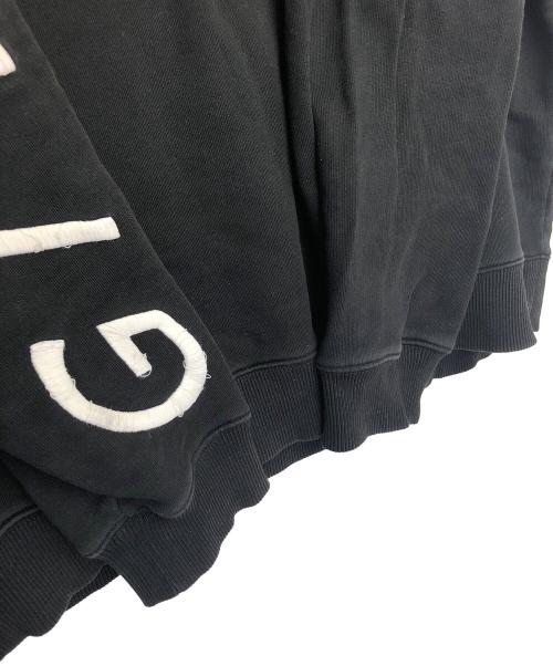 GIVENCHY（ジバンシィ）GIVENCHY (ジバンシィ) ロゴエンブロイダリースウェット ブラック サイズ:Lの古着・服飾アイテム