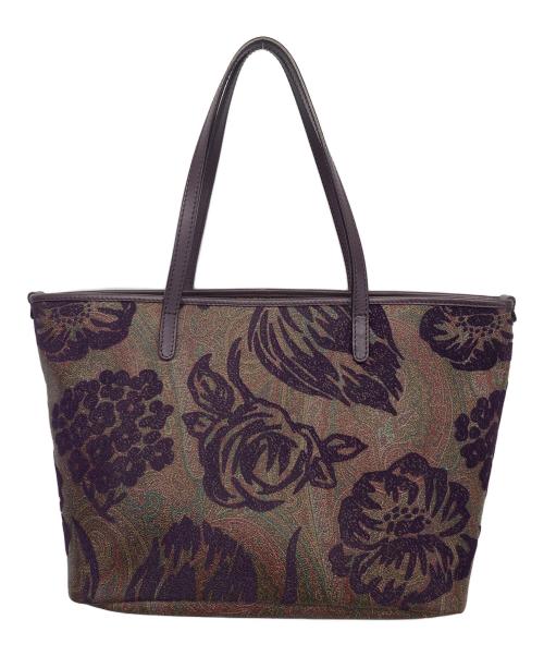ETRO（エトロ）ETRO (エトロ) トートバッグ オリーブ×パープルの古着・服飾アイテム