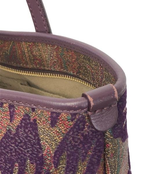 ETRO（エトロ）ETRO (エトロ) トートバッグ オリーブ×パープルの古着・服飾アイテム
