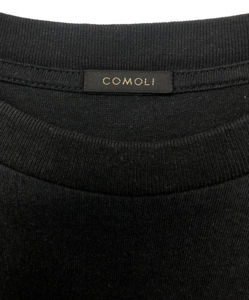 COMOLI（コモリ）COMOLI (コモリ) 空紡天竺長袖クルー ブラック サイズ:3の古着・服飾アイテム
