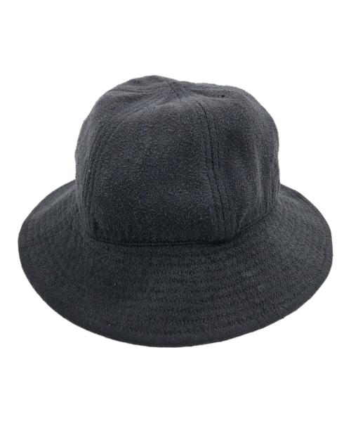 COMOLI（コモリ）COMOLI (コモリ) シルクネップハット ブラックの古着・服飾アイテム