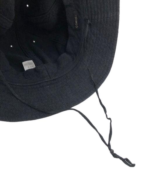 COMOLI（コモリ）COMOLI (コモリ) シルクネップハット ブラックの古着・服飾アイテム