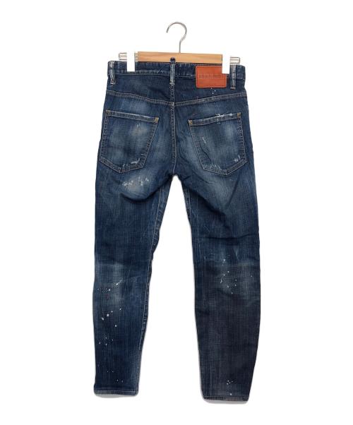 DSQUARED2（ディースクエアード）DSQUARED2 (ディースクエアード) HONEY BABY WASH SKATER JEAN インディゴ サイズ:42の古着・服飾アイテム