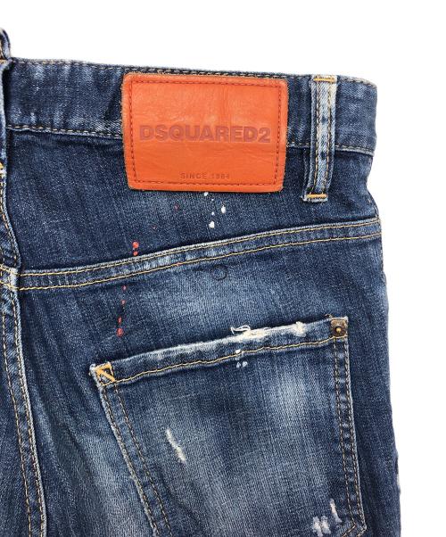 DSQUARED2（ディースクエアード）DSQUARED2 (ディースクエアード) HONEY BABY WASH SKATER JEAN インディゴ サイズ:42の古着・服飾アイテム