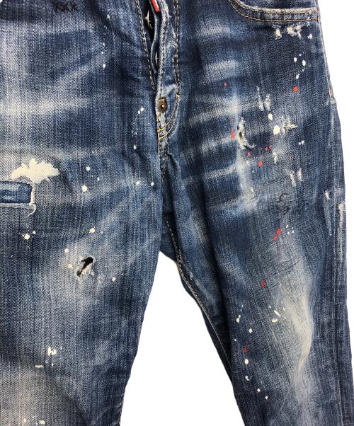 DSQUARED2（ディースクエアード）DSQUARED2 (ディースクエアード) HONEY BABY WASH SKATER JEAN インディゴ サイズ:42の古着・服飾アイテム