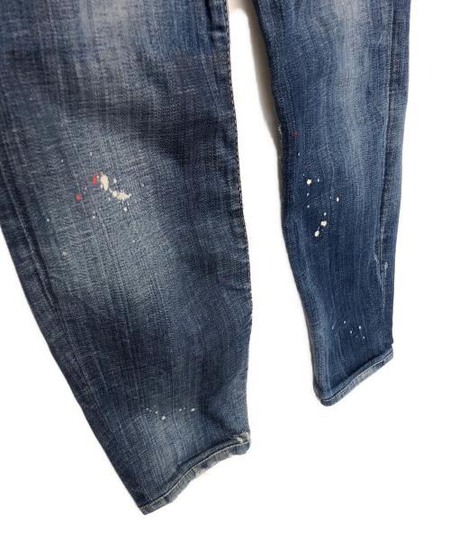 DSQUARED2（ディースクエアード）DSQUARED2 (ディースクエアード) HONEY BABY WASH SKATER JEAN インディゴ サイズ:42の古着・服飾アイテム