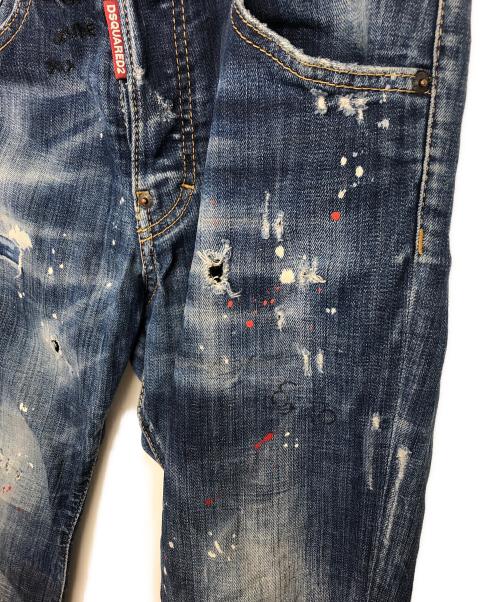 DSQUARED2（ディースクエアード）DSQUARED2 (ディースクエアード) HONEY BABY WASH SKATER JEAN インディゴ サイズ:42の古着・服飾アイテム