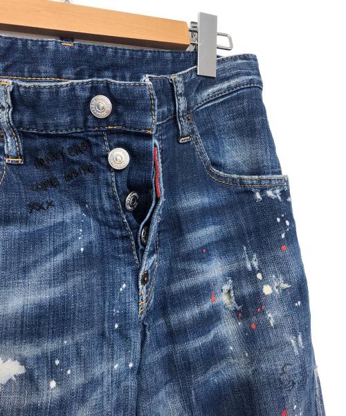 DSQUARED2（ディースクエアード）DSQUARED2 (ディースクエアード) HONEY BABY WASH SKATER JEAN インディゴ サイズ:42の古着・服飾アイテム