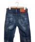 中古・古着 DSQUARED2 (ディースクエアード) HONEY BABY WASH SKATER JEAN インディゴ サイズ:42：12000円