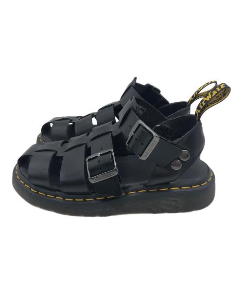 Dr.Martens（ドクターマーチン）Dr.Martens (ドクターマーチン) フィッシャーマンサンダル ブラック サイズ:24.5cmの古着・服飾アイテム