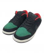 NIKEナイキ）の古着「ローカットスニーカー」｜ブラック×グリーン