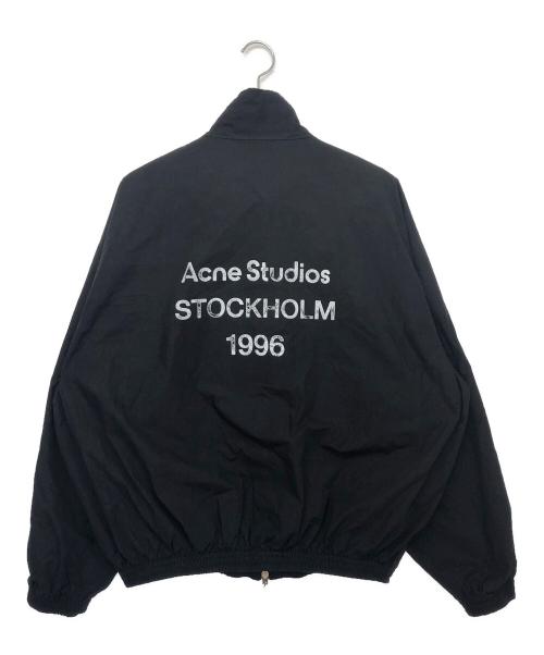 Acne studios（アクネ ストゥディオス）Acne studios (アクネ ストゥディオス) ロゴジッパージャケット ブラック サイズ:44の古着・服飾アイテム