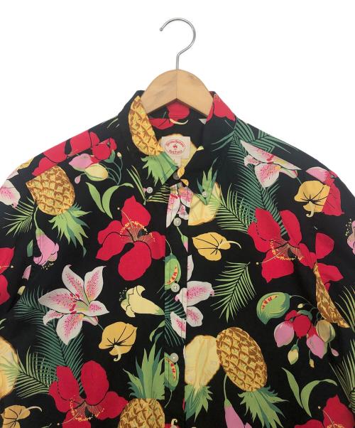 BROOKS BROTHERS（ブルックスブラザーズ）BROOKS BROTHERS (ブルックスブラザーズ) ハイビスカス　半袖シャツ ブラック サイズ:Lの古着・服飾アイテム