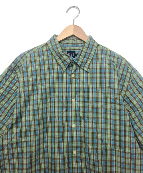 GAP（ギャップ）GAP (ギャップ) 半袖チェックシャツ マルチカラー サイズ:Lの古着・服飾アイテム