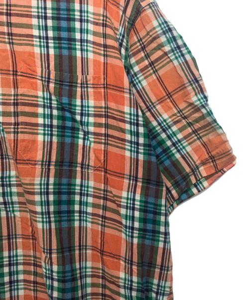 POLO RALPH LAUREN（ポロ・ラルフローレン）POLO RALPH LAUREN (ポロ・ラルフローレン) CLARENCE P/O　半袖チャックシャツ オレンジ サイズ:Lの古着・服飾アイテム