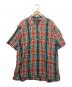 POLO RALPH LAUREN（ポロ・ラルフローレン）の古着「CLARENCE P/O　半袖チャックシャツ」｜オレンジ