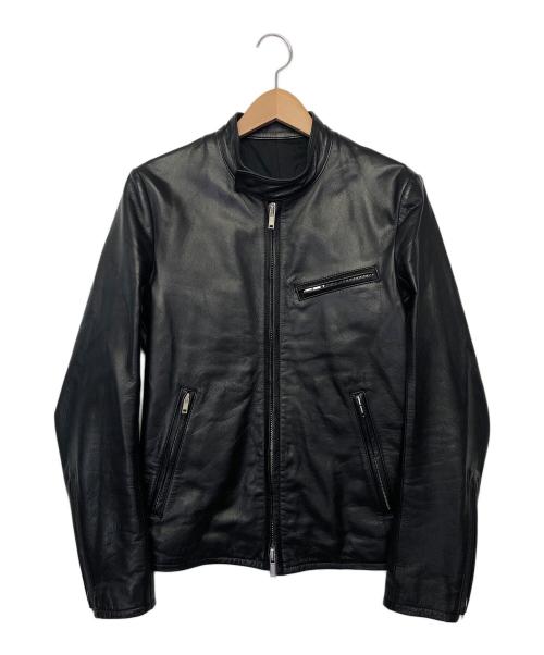 LITHIUM HOMME（リチウムオム・ファム）LITHIUM HOMME (リチウムオム・ファム) シングルライダースジャケット ブラック サイズ:44の古着・服飾アイテム