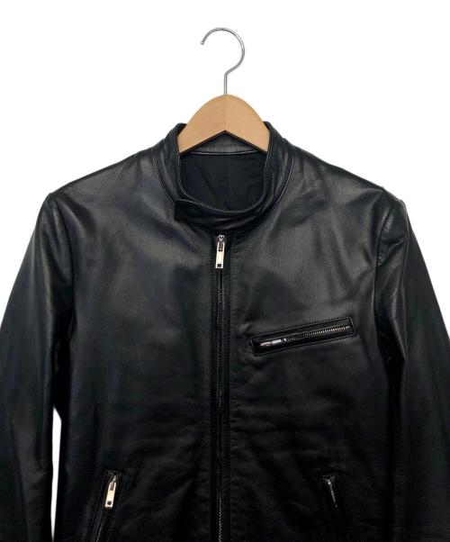 LITHIUM HOMME（リチウムオム・ファム）LITHIUM HOMME (リチウムオム・ファム) シングルライダースジャケット ブラック サイズ:44の古着・服飾アイテム