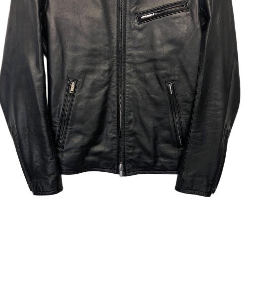 LITHIUM HOMME（リチウムオム・ファム）LITHIUM HOMME (リチウムオム・ファム) シングルライダースジャケット ブラック サイズ:44の古着・服飾アイテム