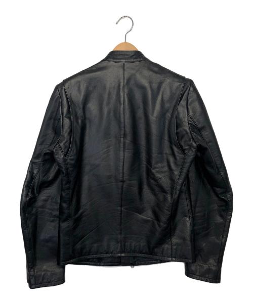 LITHIUM HOMME（リチウムオム・ファム）LITHIUM HOMME (リチウムオム・ファム) シングルライダースジャケット ブラック サイズ:44の古着・服飾アイテム