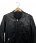 LITHIUM HOMME (リチウムオム・ファム) シングルライダースジャケット ブラック サイズ:44：8000円