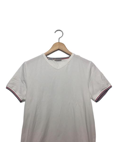 MONCLER（モンクレール）MONCLER (モンクレール) 半袖カットソー ホワイト サイズ:Sの古着・服飾アイテム