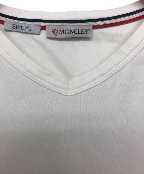 MONCLER（モンクレール）MONCLER (モンクレール) 半袖カットソー ホワイト サイズ:Sの古着・服飾アイテム