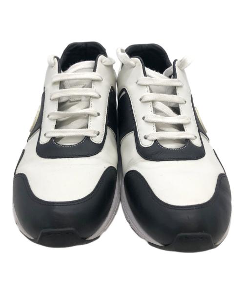 GUCCI（グッチ）GUCCI (グッチ) スニーカー ホワイト×ネイビー サイズ:24.5cmの古着・服飾アイテム