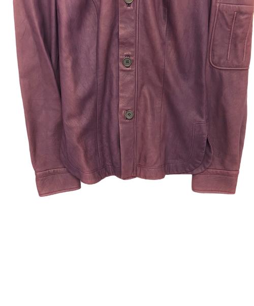 BALLY（バリー）BALLY (バリー) レザージャケット パープル サイズ:38の古着・服飾アイテム