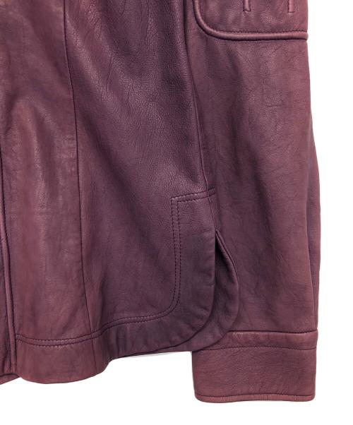 BALLY（バリー）BALLY (バリー) レザージャケット パープル サイズ:38の古着・服飾アイテム