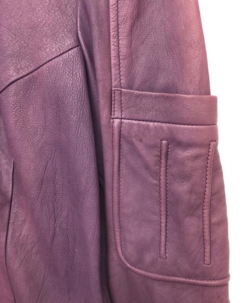 BALLY（バリー）BALLY (バリー) レザージャケット パープル サイズ:38の古着・服飾アイテム