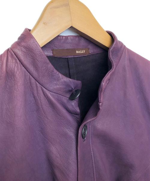 BALLY（バリー）BALLY (バリー) レザージャケット パープル サイズ:38の古着・服飾アイテム