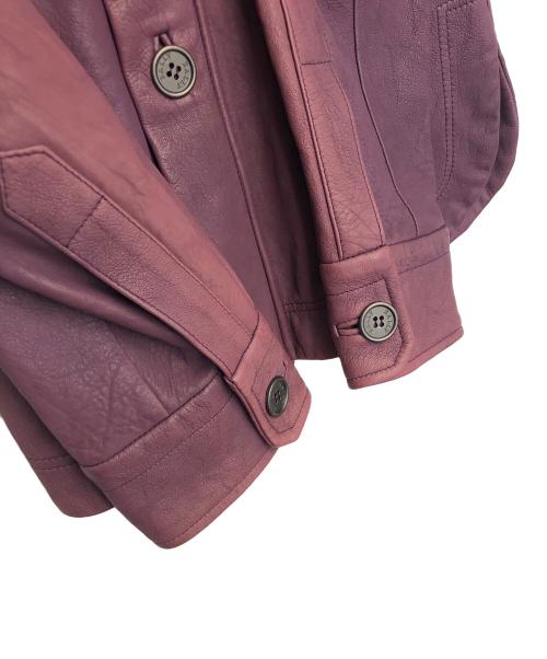 BALLY（バリー）BALLY (バリー) レザージャケット パープル サイズ:38の古着・服飾アイテム