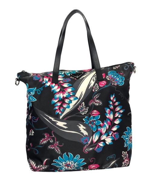 PRADA（プラダ）PRADA (プラダ) 2WAYトートバッグ ブラックの古着・服飾アイテム